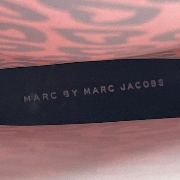 MARC JACOBS Heart Print Pink Rubber Heeled Rain Boots Womens Size 5.5 ITALY MADE - Picture 6 of 9